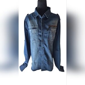 Men's ROK Denim Shirt Large